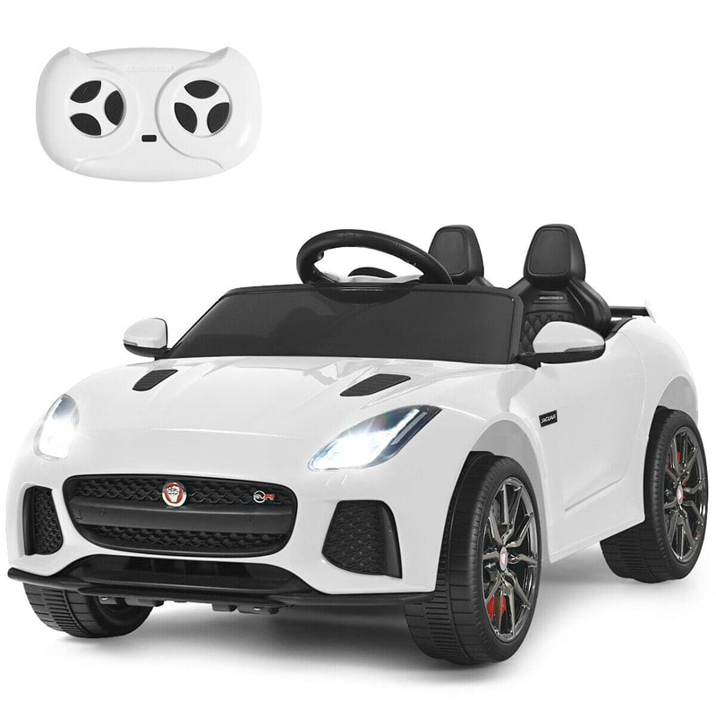 12V Kids Ride-On Car, Licensed Jaguar F-Type SVR Electric Vehicle with Remote Control, Lights, MP3, Motorized Car, Gift for Boys & Girls