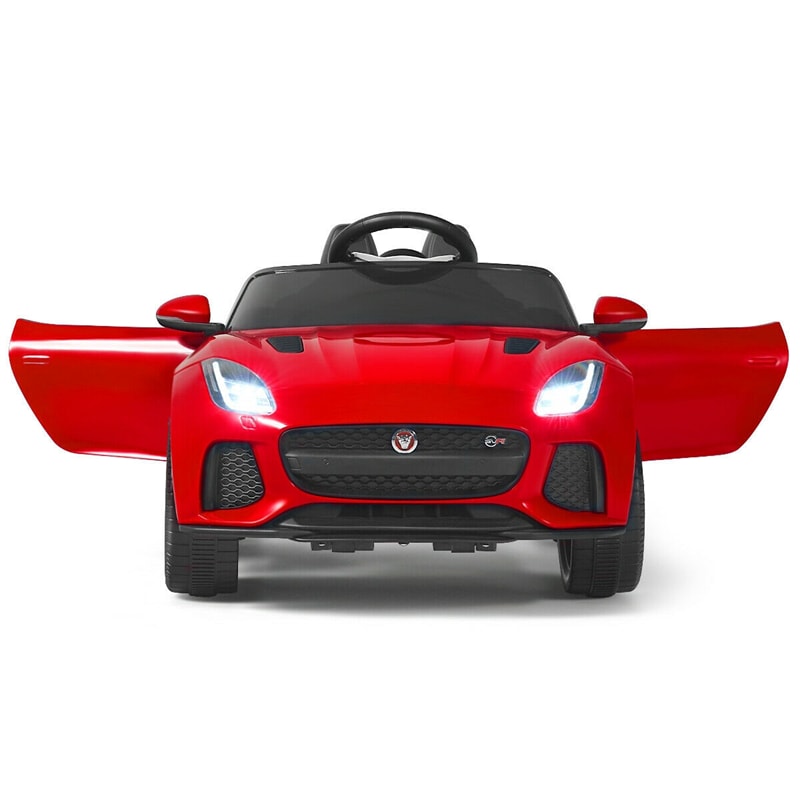 12V Kids Ride-On Car, Licensed Jaguar F-Type SVR Electric Vehicle with Remote Control, Lights, MP3, Motorized Car, Gift for Boys & Girls