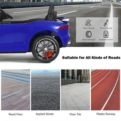 12V Kids Ride-On Car, Licensed Jaguar F-Type SVR Electric Vehicle with Remote Control, Lights, MP3, Motorized Car, Gift for Boys & Girls