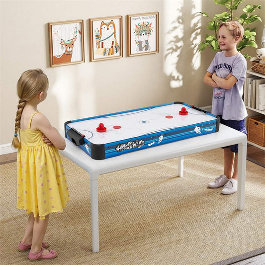 101cm Tabletop Air Hockey Table for Adults & Kids with 12V Fan Motor, 2 Pucks & Pushers, Indoor Arcade Table for Game Room, Home Office