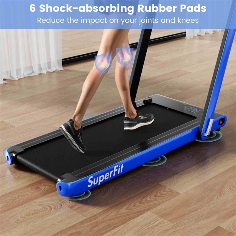 3HP Under Desk Treadmill, 3-in-1 Folding Walking Pad with Manual Incline, Smart APP & Remote Control for Home Office Gym, 155kg Capacity