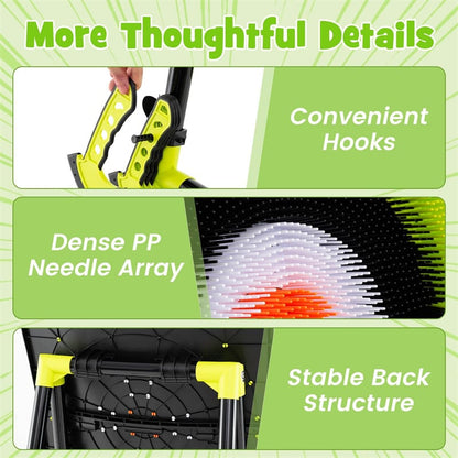 4-in-1 Kids Throwing Target Set with Dartboard, Throwing Axes, Ninja Darts & Bow/Arrows for Indoor Outdoor Carnival Game & Birthday Gifts