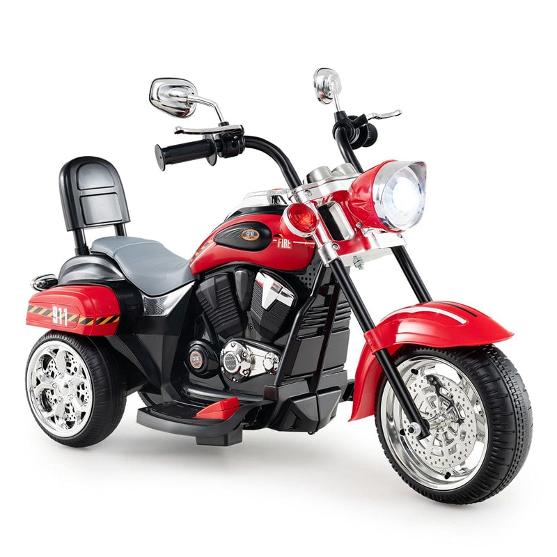 Kids Ride-On Motorcycle, 3-Wheel 6V Battery Powered Chopper Motorcycle with Headlight & Horn, ASTM-Certified Electric Toy for Boys & Girls Gifts