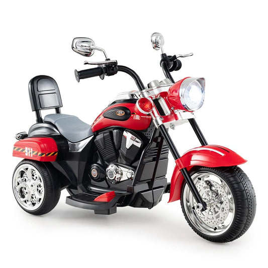 Kids Ride-On Motorcycle, 3-Wheel 6V Battery Powered Chopper Motorcycle with Headlight & Horn, ASTM-Certified Electric Toy for Boys & Girls Gifts