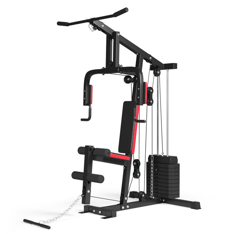 Multifunctional Cross Trainer Fitness Machine Workout Back Exerciser Hip Thruster Equipment with Stabilized Legs and Sturdy Frame
