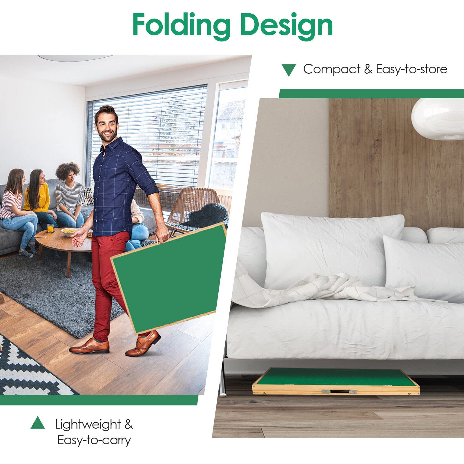 1000 PCS Portable Puzzle Table, 3-Angle Adjustable Jigsaw Board with Anti-Slip Felt